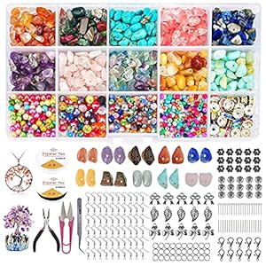 Kristallen Chips Edelsteen kralen voor het maken van sieraden, Onregelmatige chips Stenen kralen Natuurlijke edelsteen…