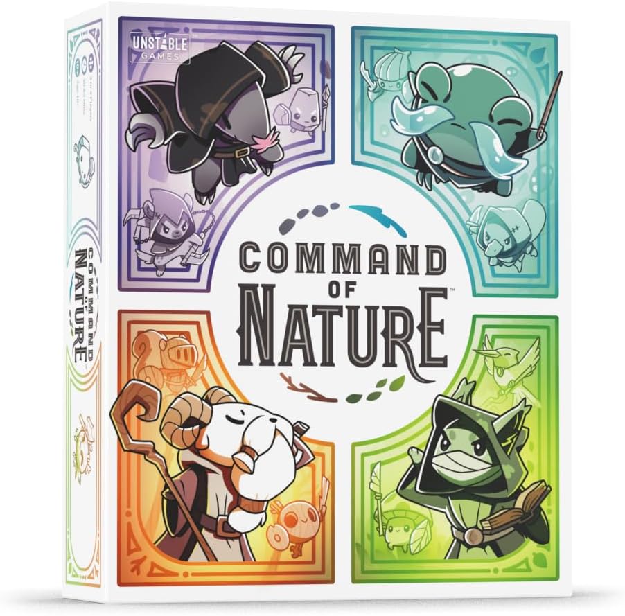 Unstable Games - Command of Nature Base Game - from The Creators of Unstable Unicorns - A competitive strategic deck-building card game for Kids, Teens, Adults