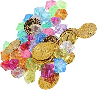 Toyvian Adereços De Moeda De 300 Pçs Acessórios De Cosplay Lembrancinhas De Festa Pirata Artigos De Festa Pirata Saco De Festa De Plástico Roupas Infantis