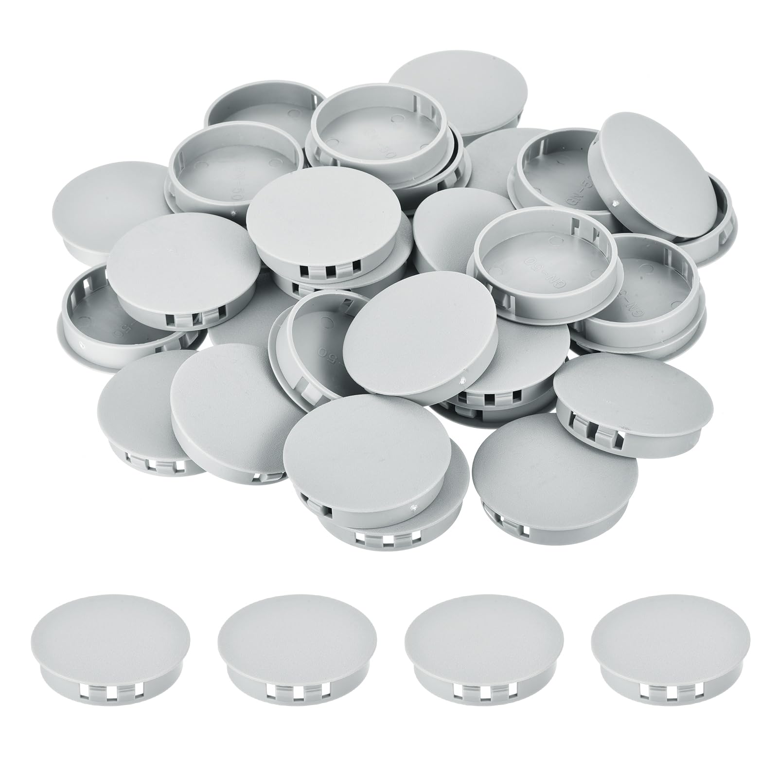 32PCS 50mm(2") Light Gray Plastic Hole Plugs
