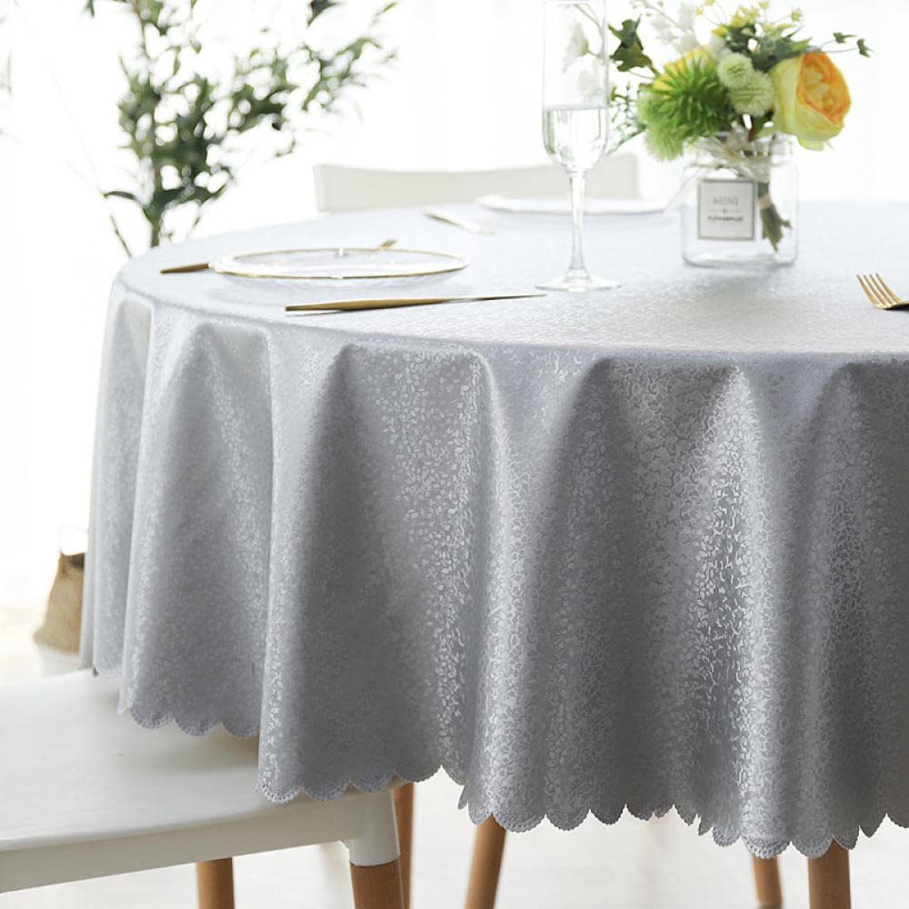 Tischdecke Tischtuch Pflegeleichte Tischwäsche PVC Anti Heiß Tischläufer Eckig Viele Größe Farbe Wählbar Farbe A Kreisdurchmesser 140cm