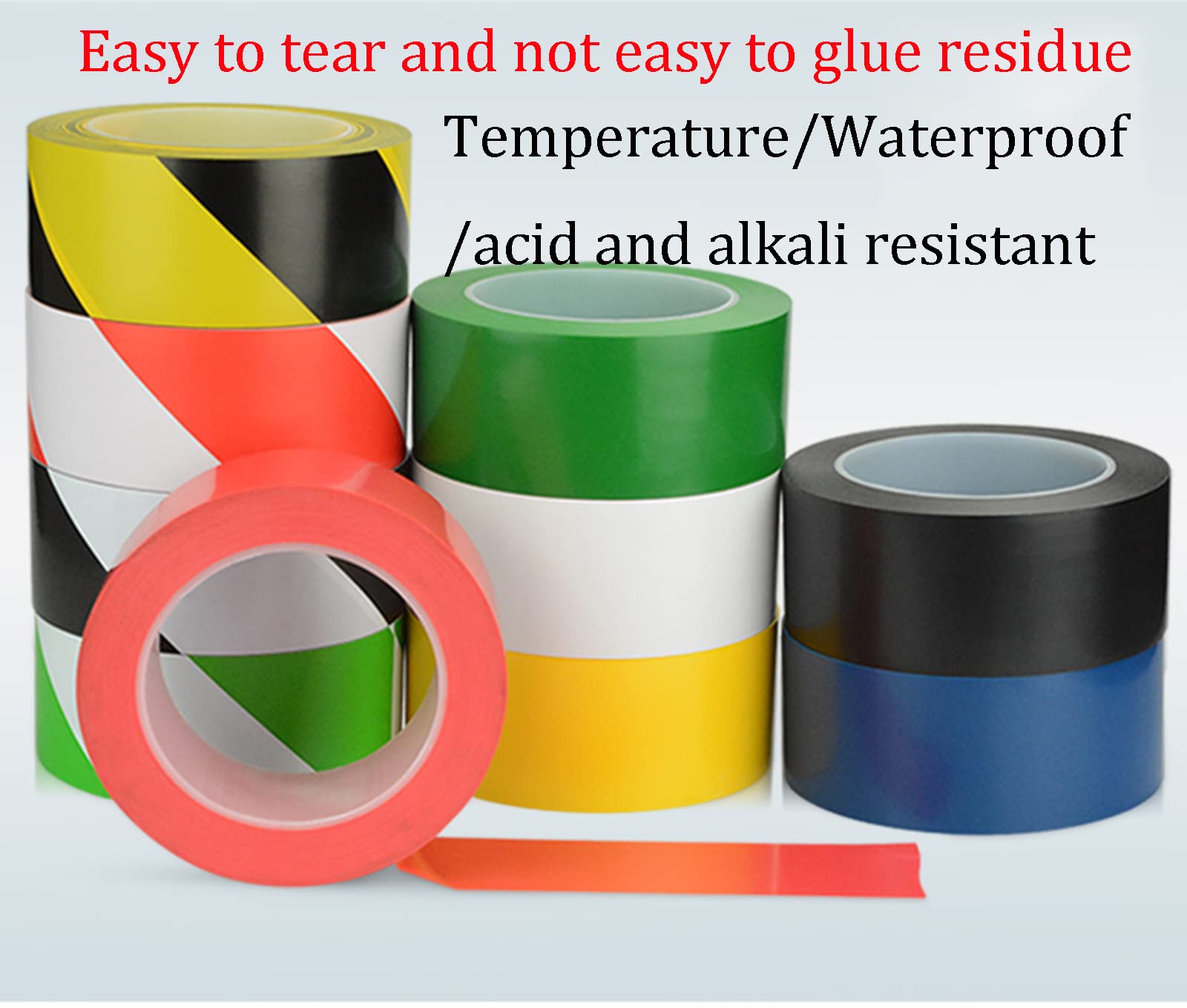 Utility 48 mm x 33 m Gefahrenwarnband, Sicherheitsbänder, Bodenband, Warnband, ideal for soziale Distanzierung, Bodenband und Bodenband Klebeband