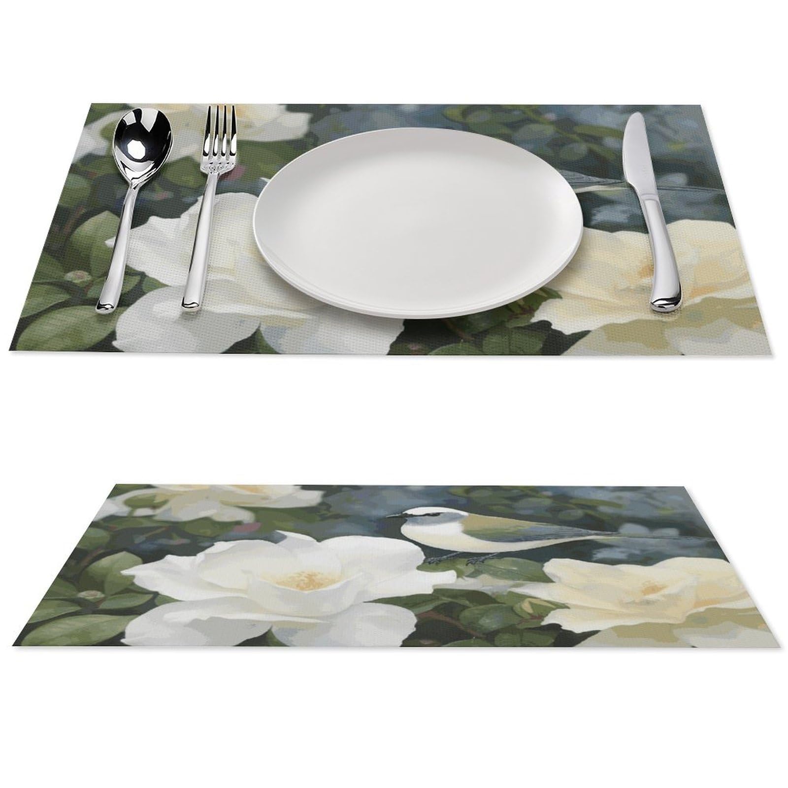 Sets de table PVC thermorésistants Gardenia | Protection anti-dérapante