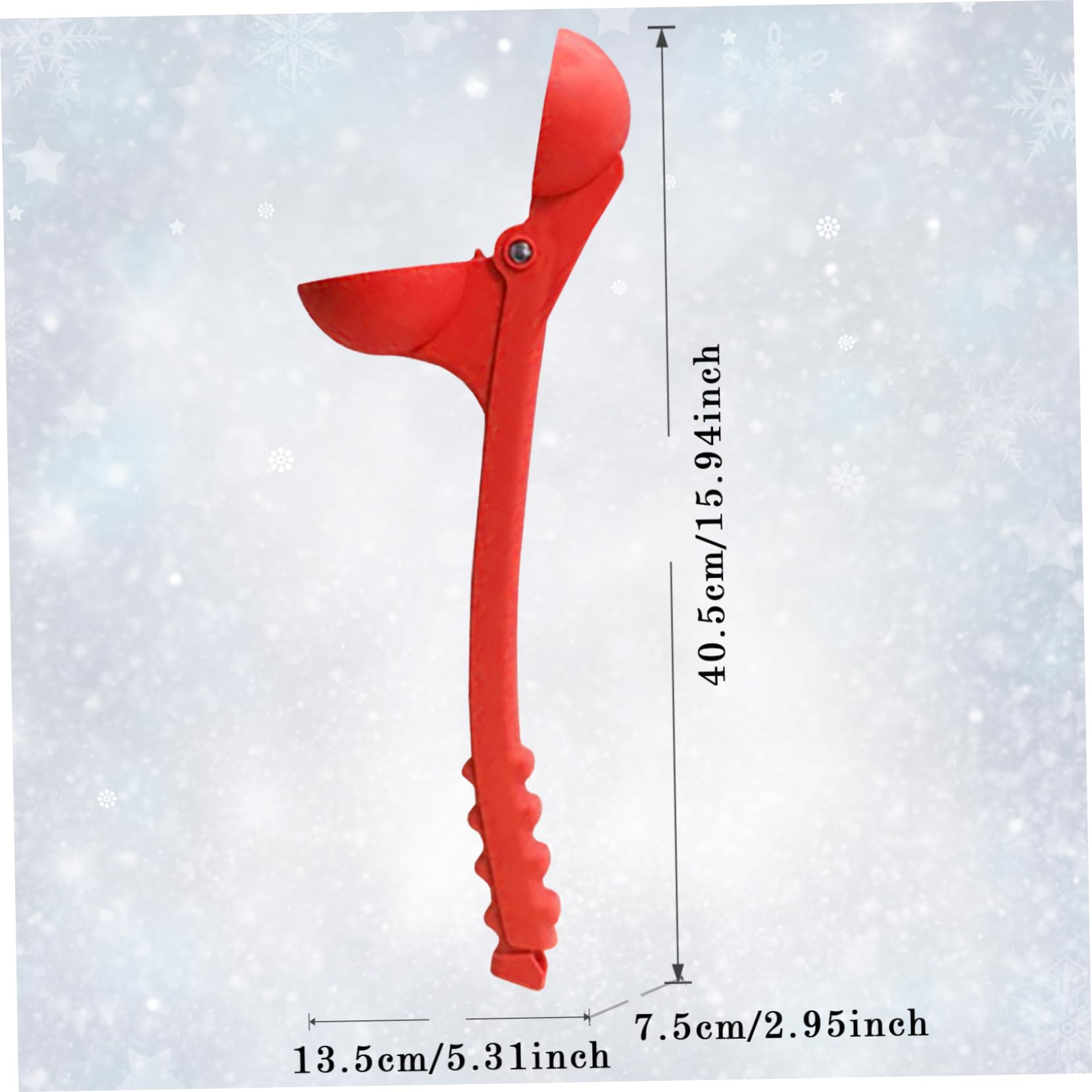Lanceur de boules de neige portable pour activités hivernales lanceur de boules de neige en plastique pour enfants et adultes lanceur de boules de neige portable pour activités hivernales rouge