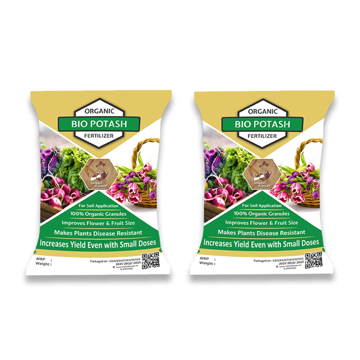 Shehri Kisaan® Bio Organic Potash | Essential Fertilizer for Gardening - 2 Kg | Granular Potash Fertiliser for Vegetables, Fruits, Garden Flowers, Agriculture Crops, Indoor & Outdoor Home Plants (B09PHKQK14) Amazon Price History, Amazon Price Tracker