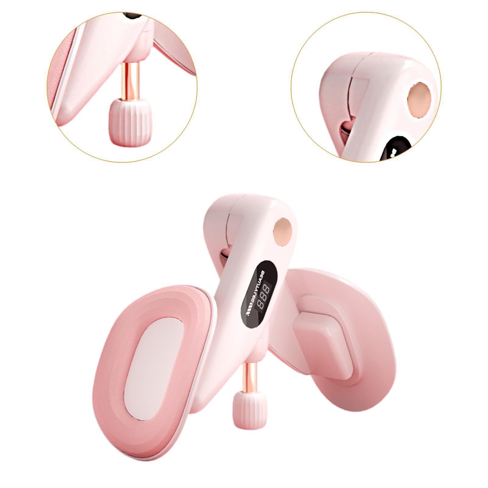 Dispositivo per L'allenamento del Pavimento Pelvico E delle Cosce, Allenatore delle Cosce, Attrezzo Fitness per Donne, Allenatore Muscolare Portat, Rosa