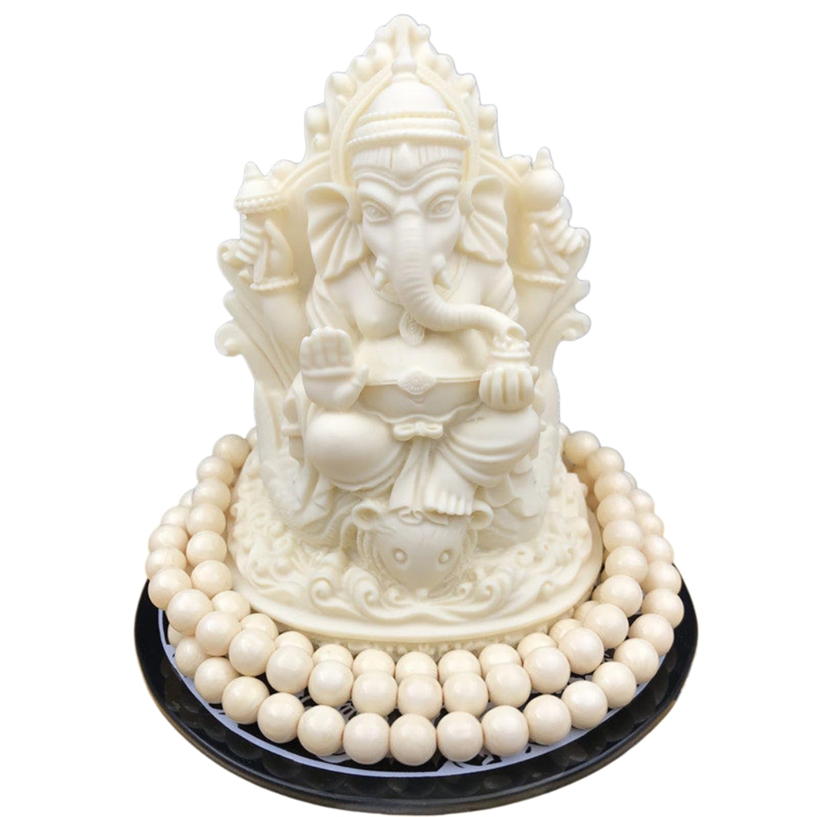 YXCQHZM Ganesh Buddha Figurine Elephant God Statue Handmade Gift Decoration Ornaments for Home, Garden, Car (C)