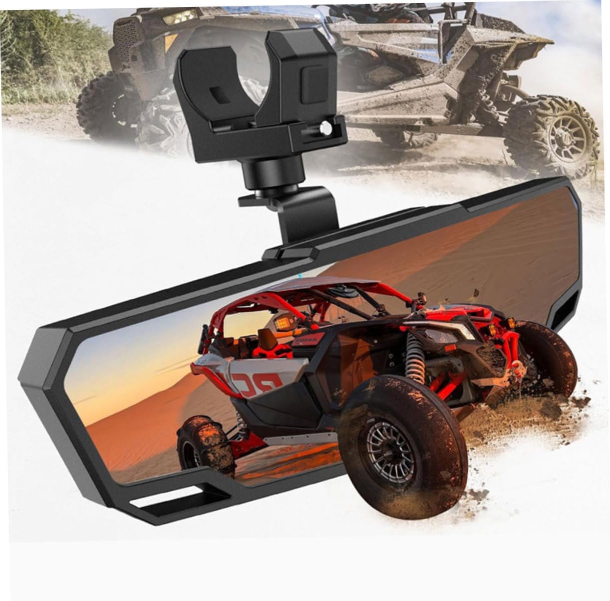 Utv Rearview Mirror Wide Panoramic Mirror for Atv Atv Accessories for Utv
