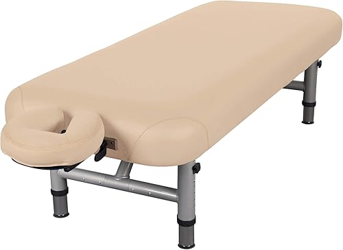 EARTHLITE YOSEMITE 30 - Mesa de terapia física extra ancha, ajustable de baja altura (20-26.5 pulgadas), mesa de examen y masaje de aluminio, cuna