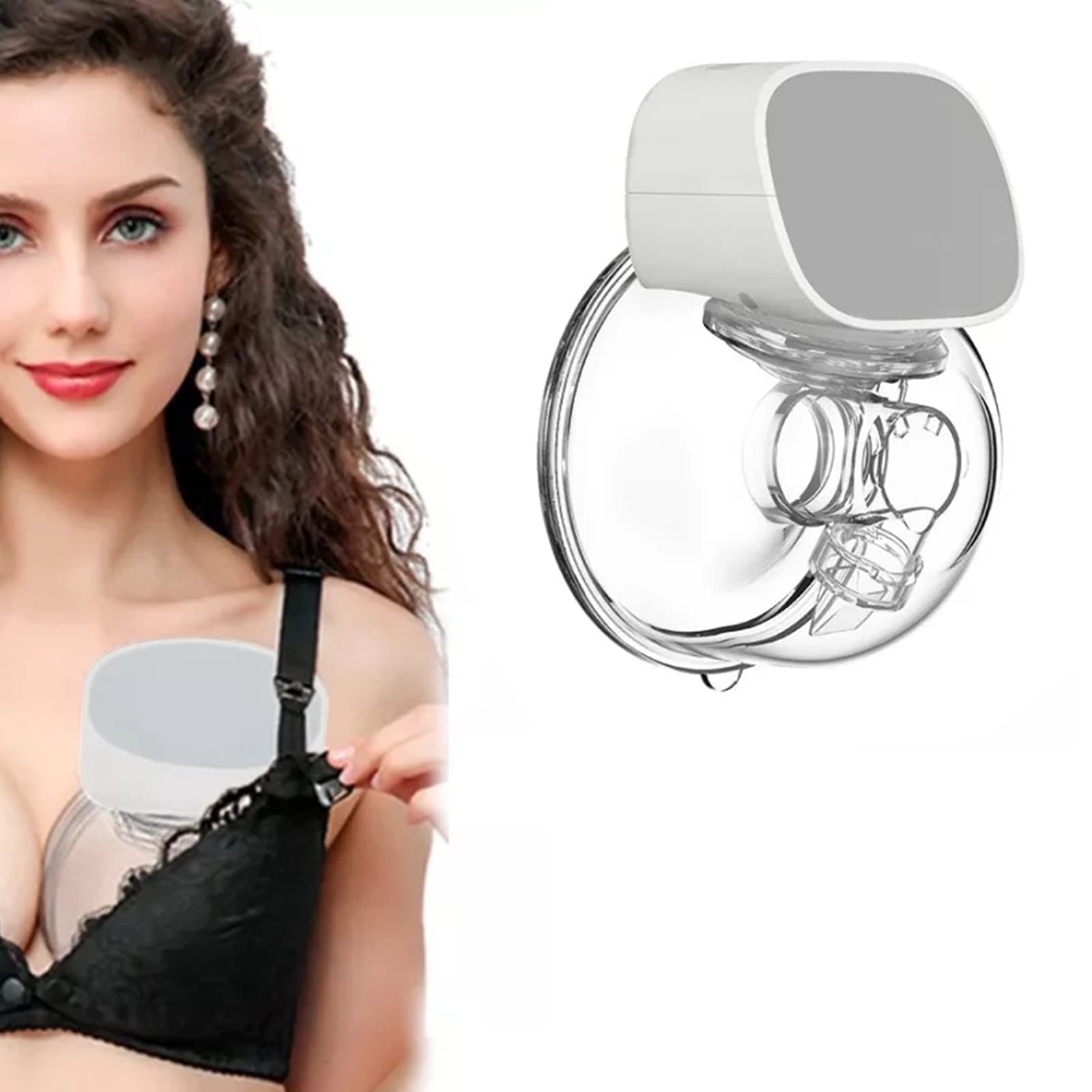 Tire-lait électrique portable silencieux et invisible - 2 modes - 5 niveaux réglables pour la maison et les voyages