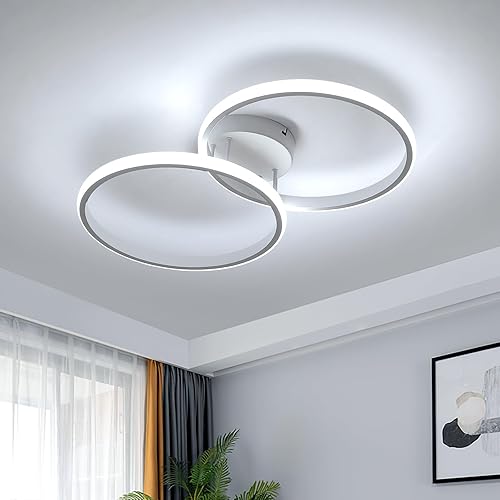 Miniatura 1 de DELIPOP Lámparas LED de techo, 6500 K, luz de techo LED redonda blanca fría, moderna lámpara de techo de pasillo de acrílico, lámparas de techo para