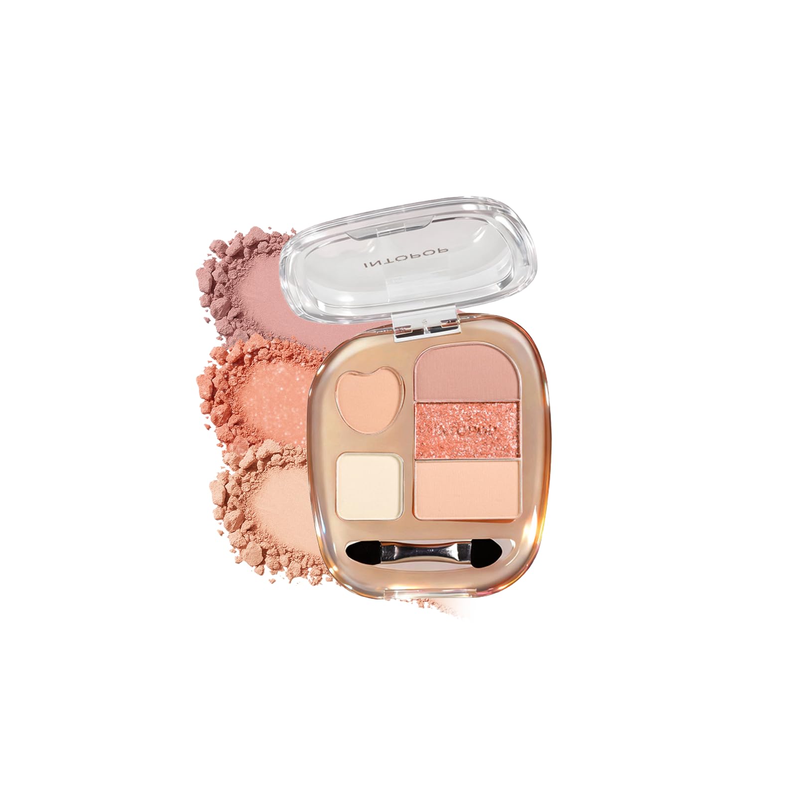 COCOETA Eye Shadow Palette, Butter Beige, High Color, Adhesive Powder, Natural Gradient, Shiny and 3D Look (01-Butter Beige) : Beauty