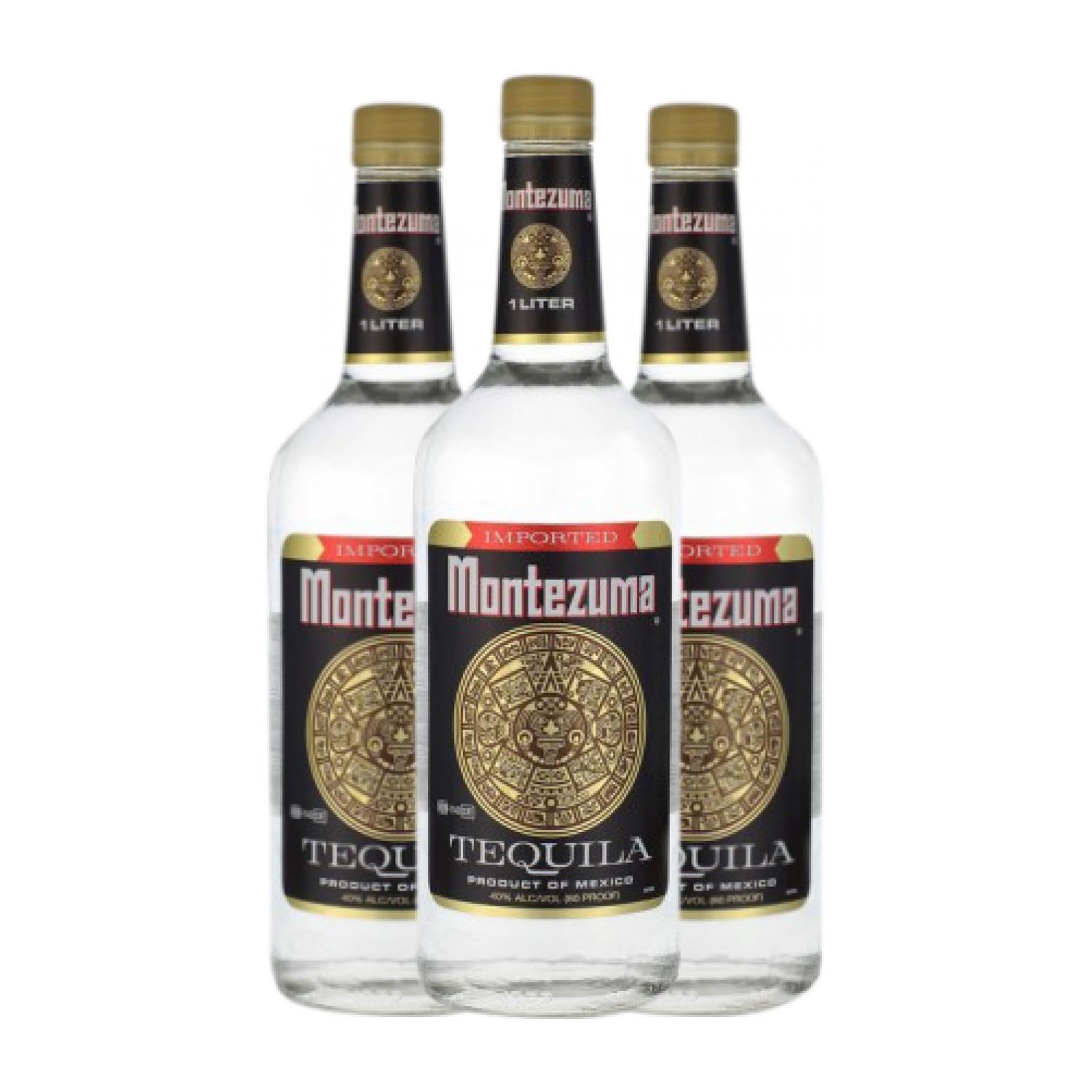 Tequila Montezuma Montezuma White 1 L (Karton mit 3 Flaschen von 1 L)