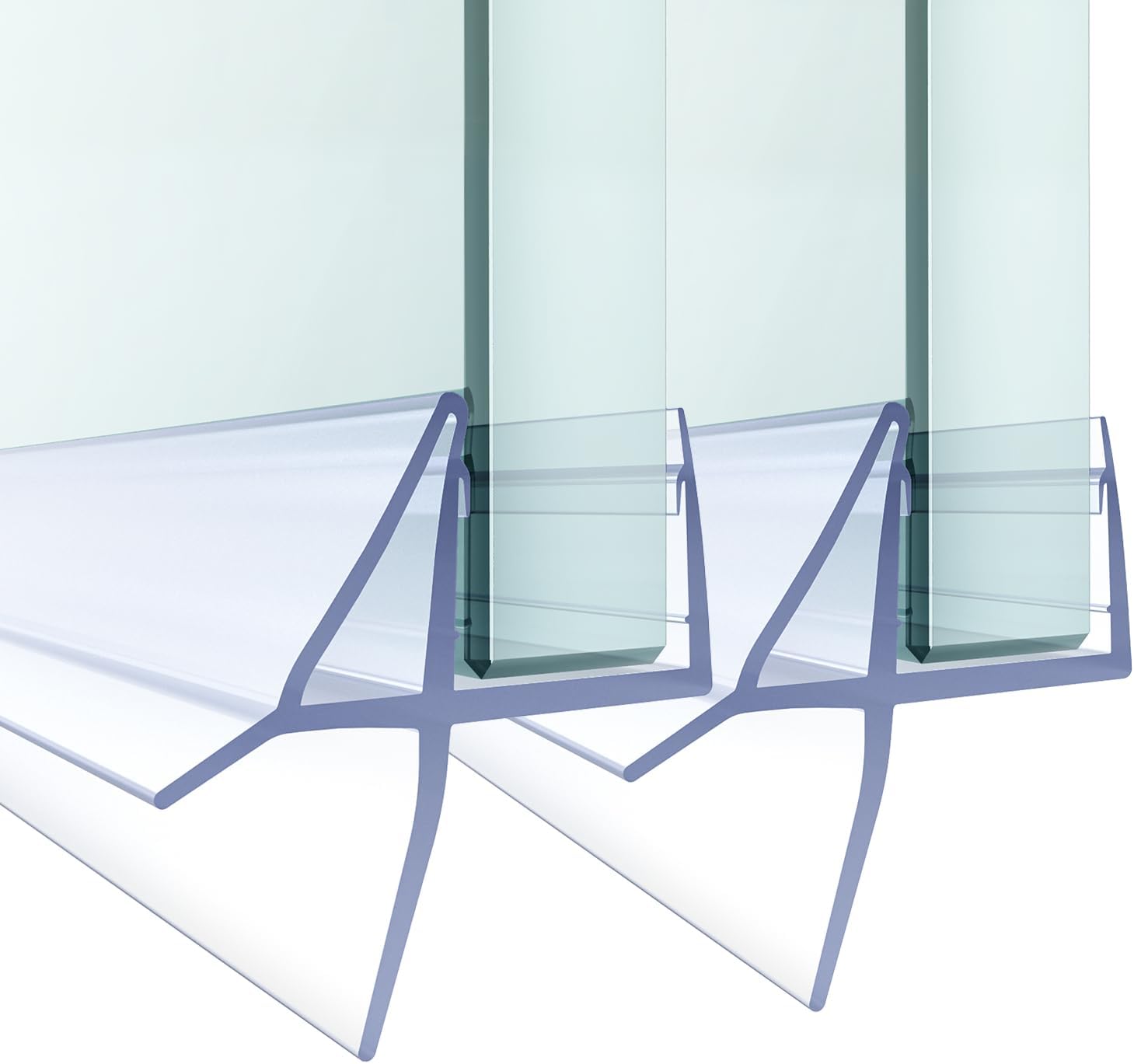 Cozylkx Frameless Shower Door Bottom Seal with Drip Rail for 1/2"(12mm ...