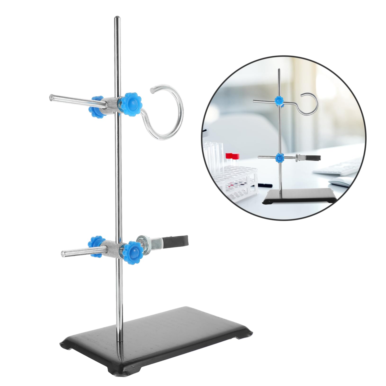 Support De Laboratoire Portable Mini En Fer 30 Cm Support De Cornue Compact Pour Chimie Et Physique Équipement Scolaire Et Scientifique Et Pratique