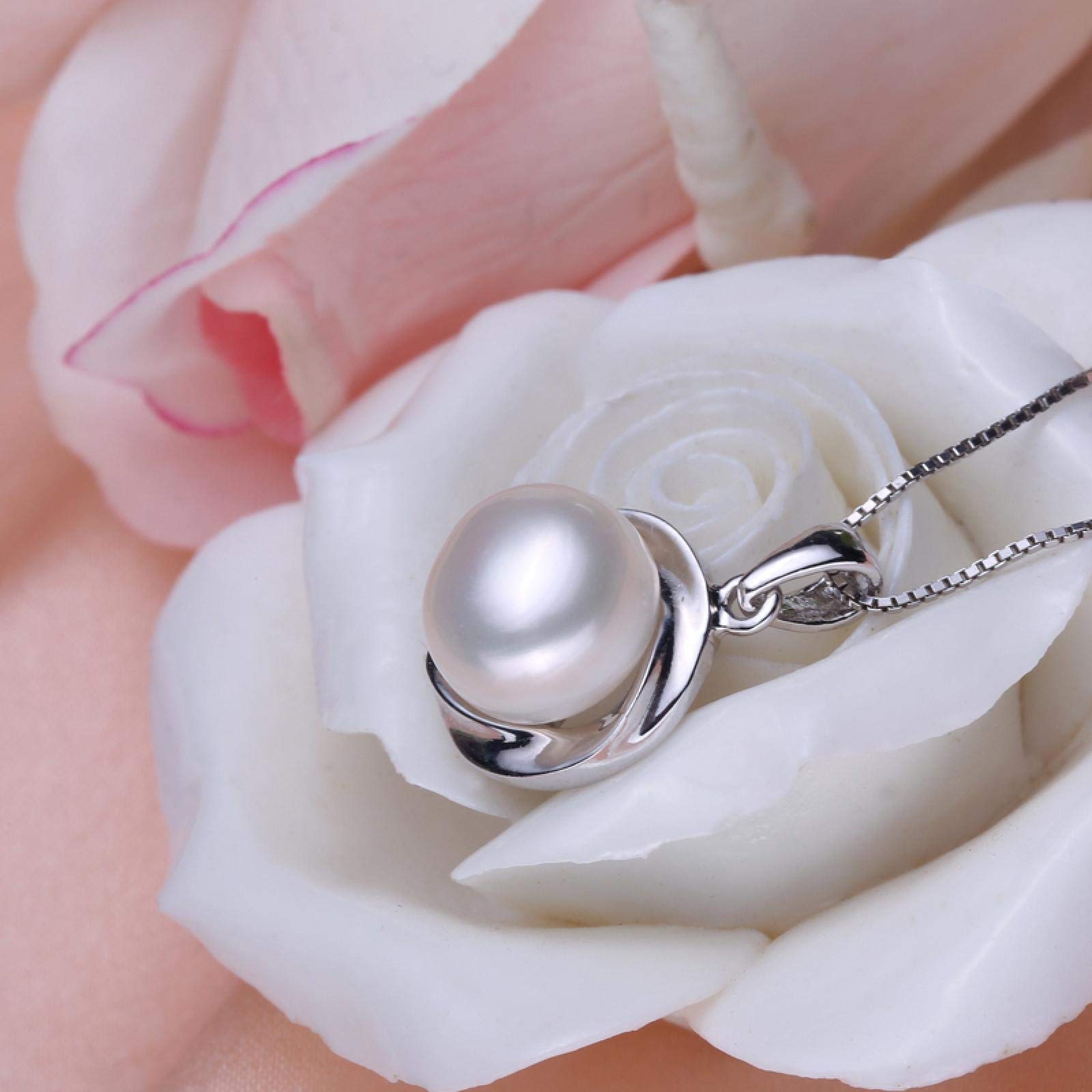 Naszyjnik z perłą dla kobiet i kobiet, prezent, moda, naturalna czarna perła, wisiorek, naszyjnik dla kobiet, eleganckie wisiorki z pereł słodkowodnych