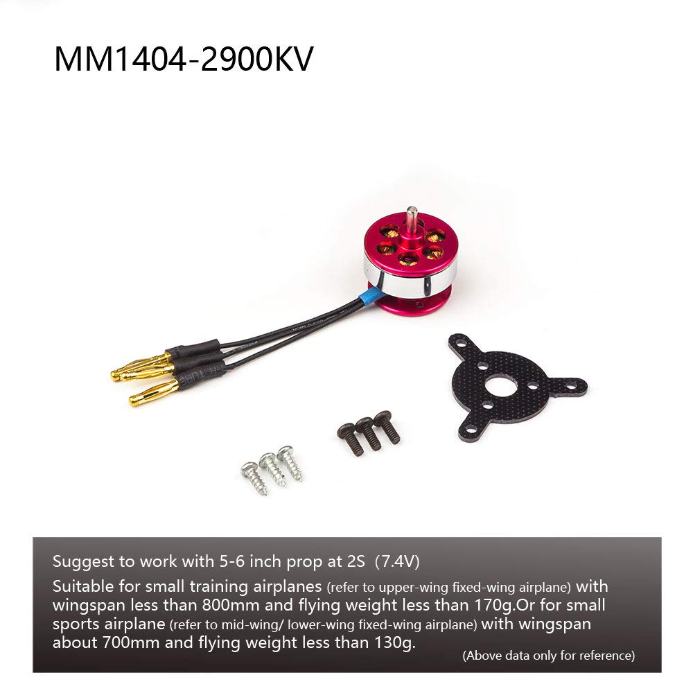 RCブラシレスモーター MM1404 2900KV (C10) ブラシレスアウトランナーモーター 2900KV 固定翼マイクロ屋内飛