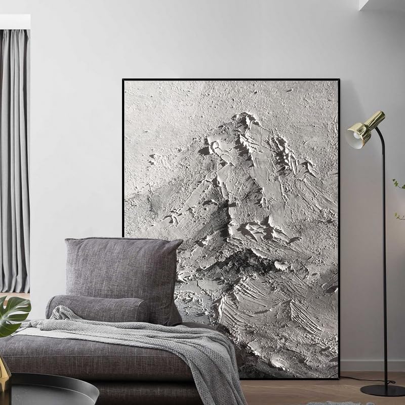 Peinture à l'huile originale montagne : sublimez un mur vide avec cette texture