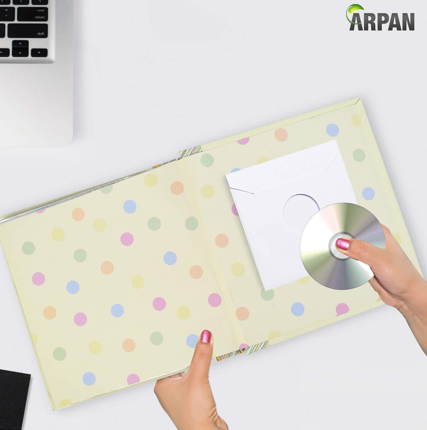 ARPAN - Album fotografico per 200 foto, 15,5 x 15,5 x 15,5 cm