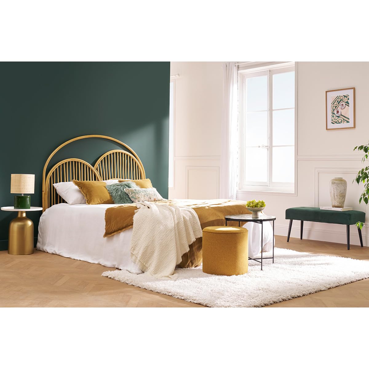Miliboo Cabecero de Cama de ratán 160 cm PAHOLA