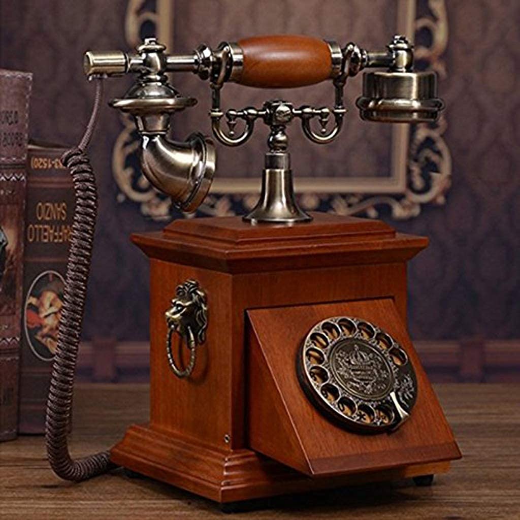 Telefon retro - stacjonarny cyfrowy telefon vintage Klasyczny europejski telefon stacjonarny retro z kablem do domu, hotelu, biura, wystroju