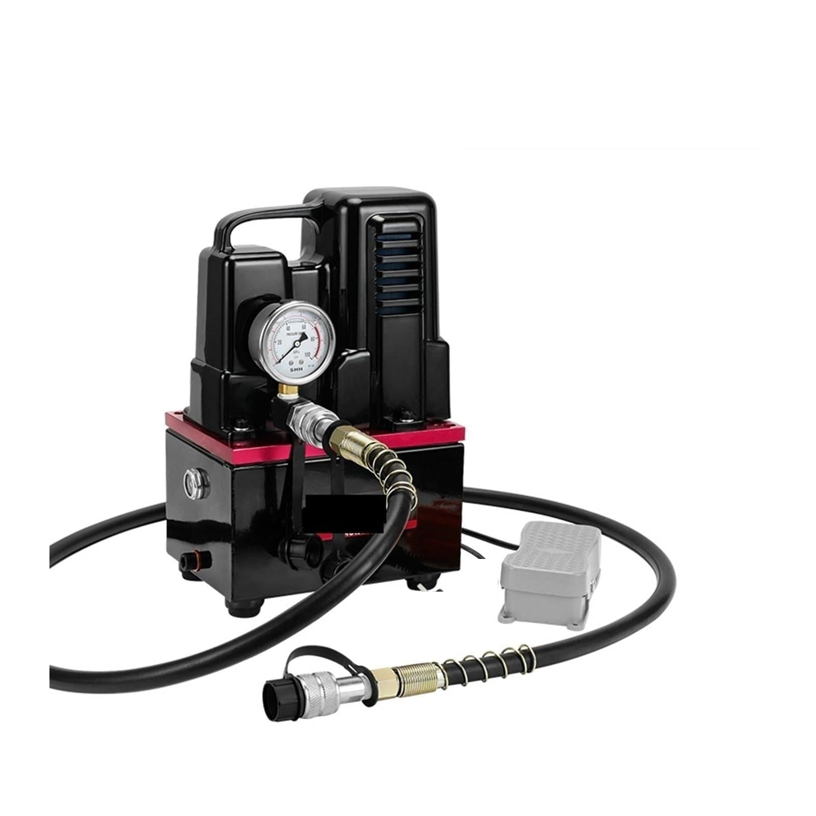 High-Voltage Electric Pump Manual/Foot Switch Electric Hydraulic Pump Hydraulic Station for DIY Enthusiasts(QQ-700B 220V)