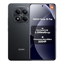 XIAOMI Redmi Note 15 Pro, Smartphone 12+512GB, Batteria massiccia da 6500 mAh, Fotocamera 200 MP, Resistenza IP65, Display AMOLED FHD+ da 6,77″, Nero, Garanzia 2 anni, Caricatore non incluso