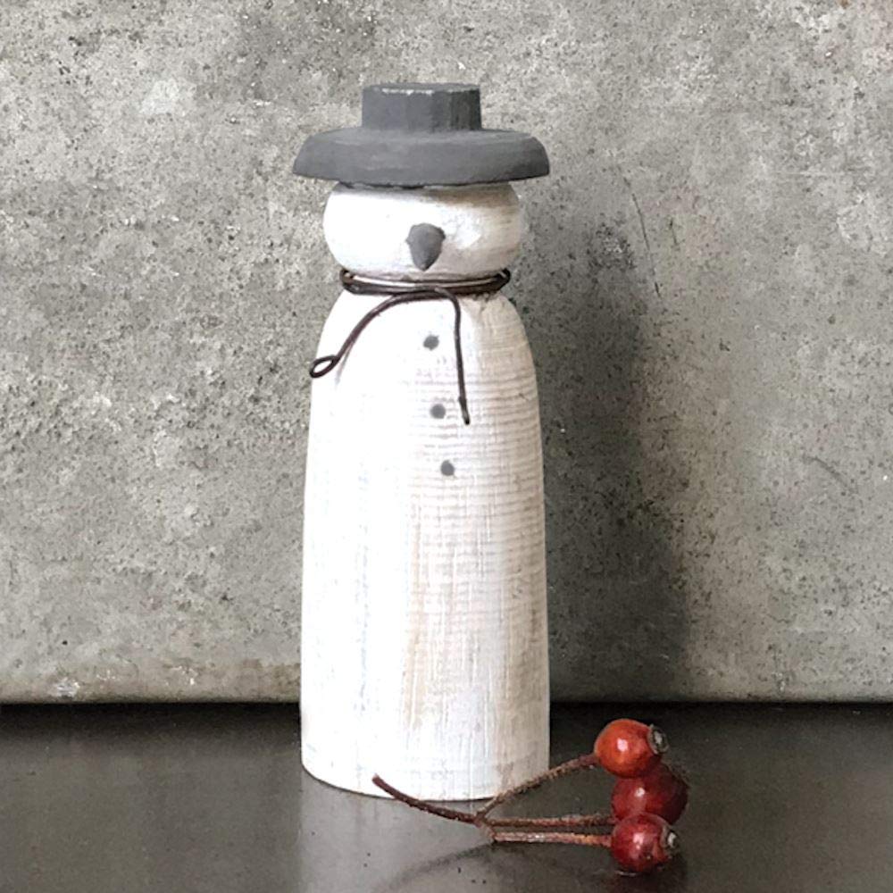 East of India Wooden Christmas Snowman