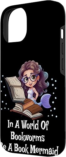 Miniatura 5 de iPhone 13 lindo gafas sirena amante escuadrón dama libro lectura mundo día caso