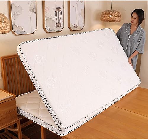 Miniatura 2 de Colchón plegable grueso de hotel, almohadilla de colchón de palma de coco 3E, alfombrilla ortopédica de fibra de coco para dormir, sensación firme,