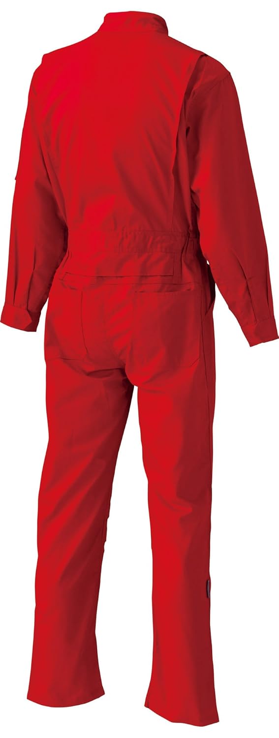 日の丸繊維 ツナギ服 713 レッド Mサイズ