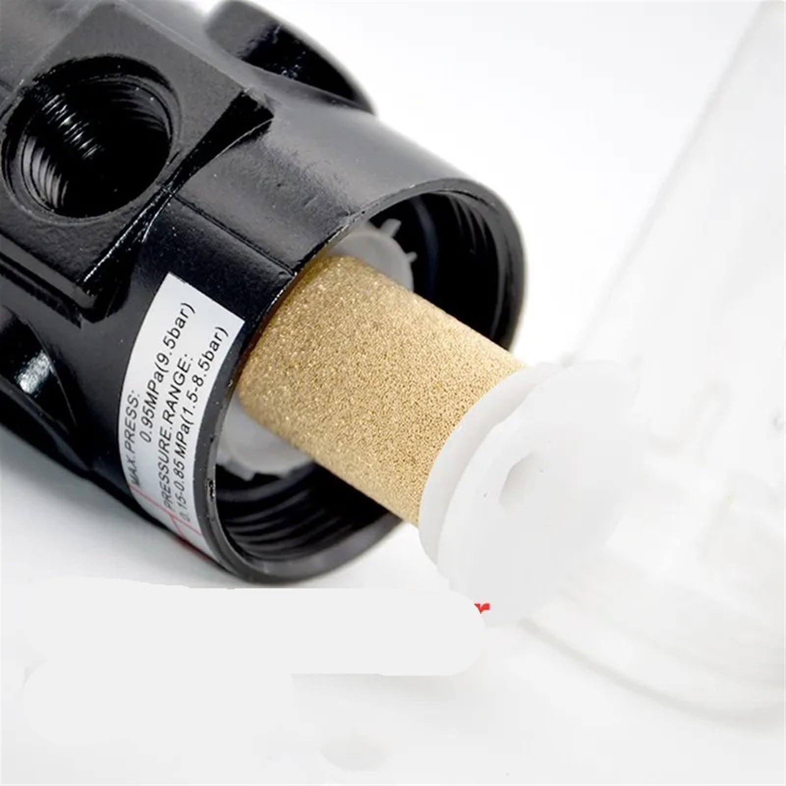 Filtro di trattamento della fonte d'aria pneumatica AFR2000 Manometro regolabile 1/4 di pollice Raccordi di sicurezza 4 mm 6 mm 8 mm 10 mm 12 mm 1 pz(AFR2000-8mm)
