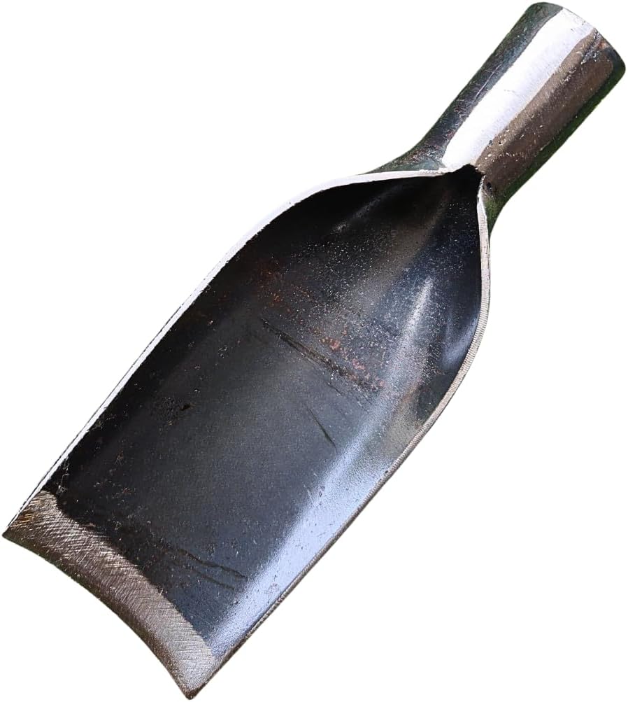 Thai Style Small Steel Shovel Head for Gardening and Camping – Durable Heavy-Duty Mini Digging Tool for Gardeners, Survival Gear, and Outdoor Use – Handmade Style Metal Spade (2.7 inch)