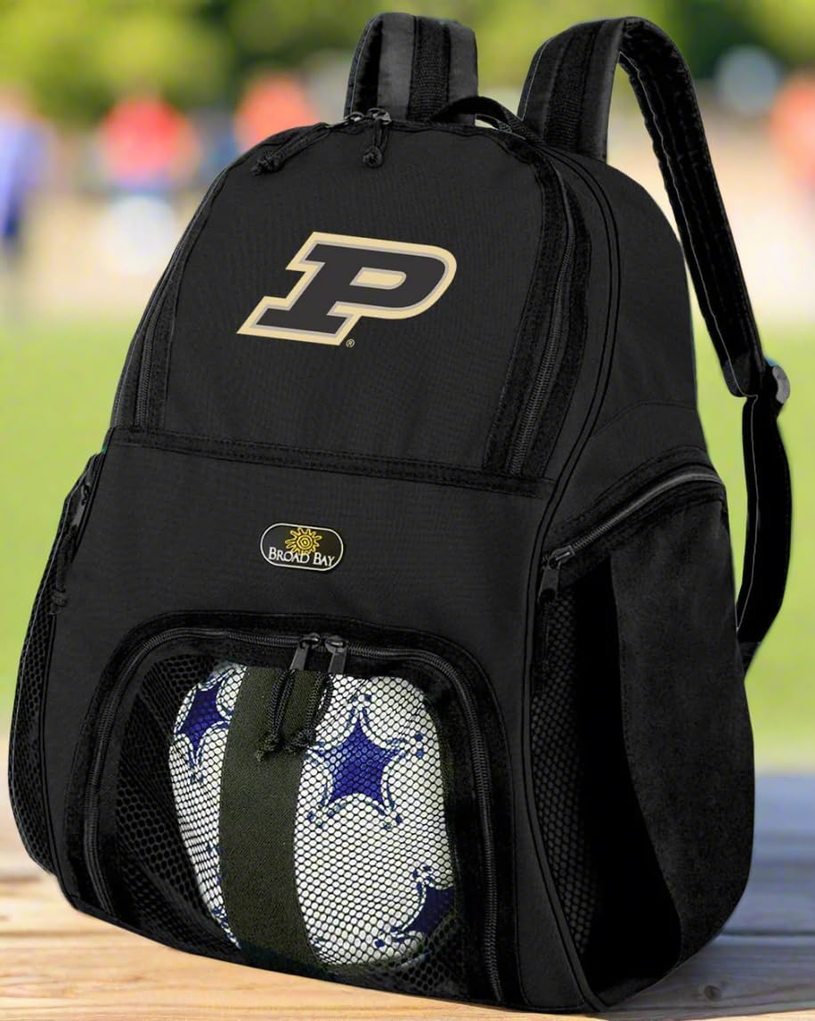 Broad Bay Purdue University Soccer Backpack or Purdue Volleyball Practice Gear Bag