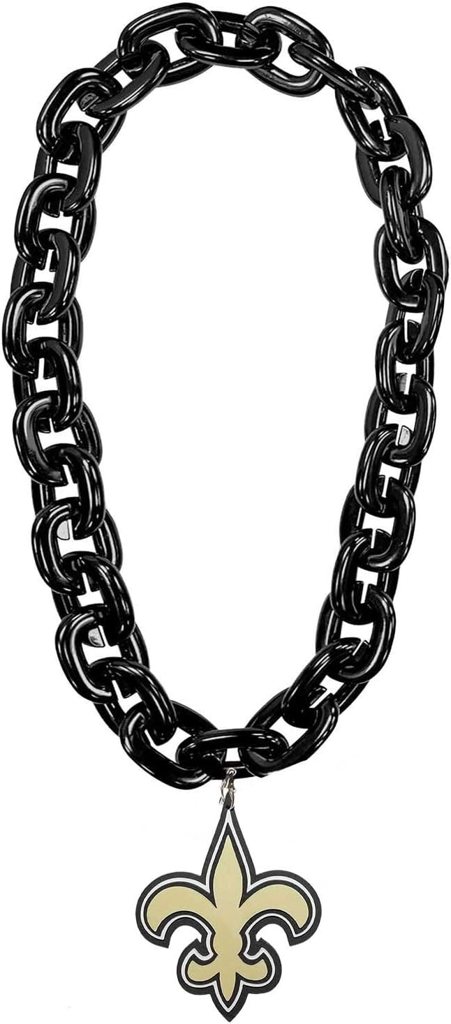 aminco New Orleans Saints NFL Fan Chain, Black