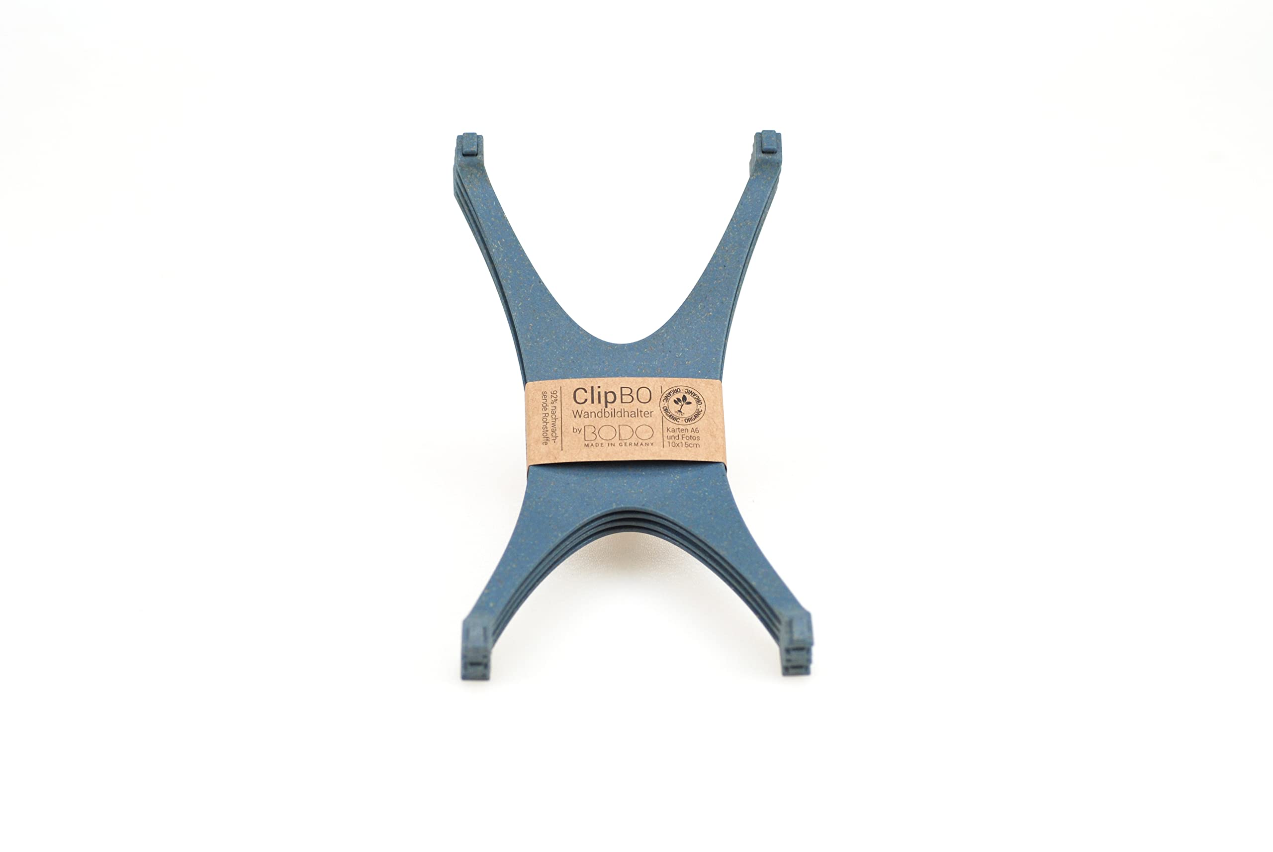 Picture Holder ClipBO, Set of 4, Petrol, Sustainable and Stylish Presentation of Your Photos and Postcards (10x15cm/A6/4x6 inches) on Walls, The Newest Frame by BODO with a Unique 3D Effect