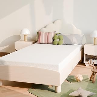 PrettSun 5 Inch Twin Mattress Medium Firm Cooling Gel Memory Foam - Fiberglass-Free CertiPUR-US Certified for Bunk Beds Kids Daybeds Trundle