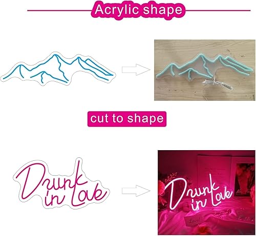 Miniatura 3 de Letrero luminoso de neón con texto en inglés "Welcome To The Jungle", luz de modelado LED, letras luminosas, panel acrílico, luz decorativa de neón