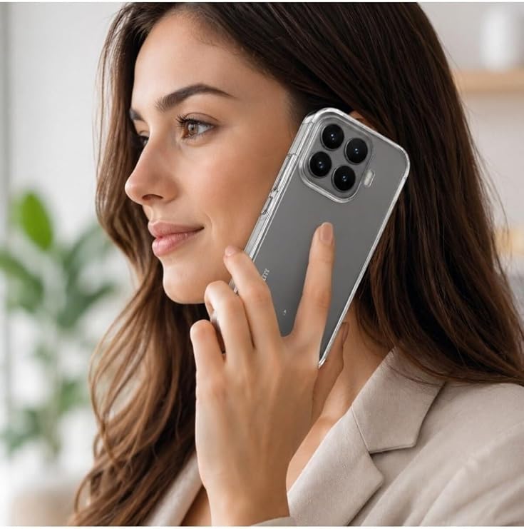 SİDE EYE - Xiaomi 17T Pro ile uyumlu Kılıf Şeffaf Kamera Korumalı Esnek Silikon Telefon Kılıfı Kapak