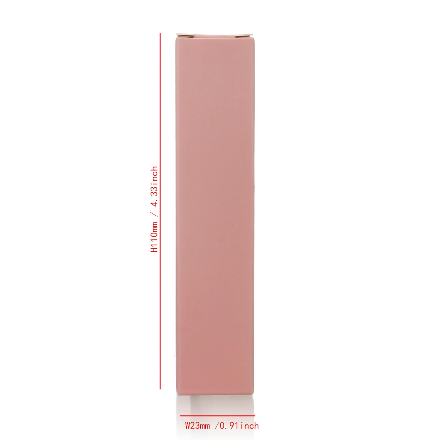 COSIDEA 50pcs 23 * 23 * 110mm lip gloss Craft pink paper boxes Small packing box 350gms for lipgloss mascara lipstick packing image 2