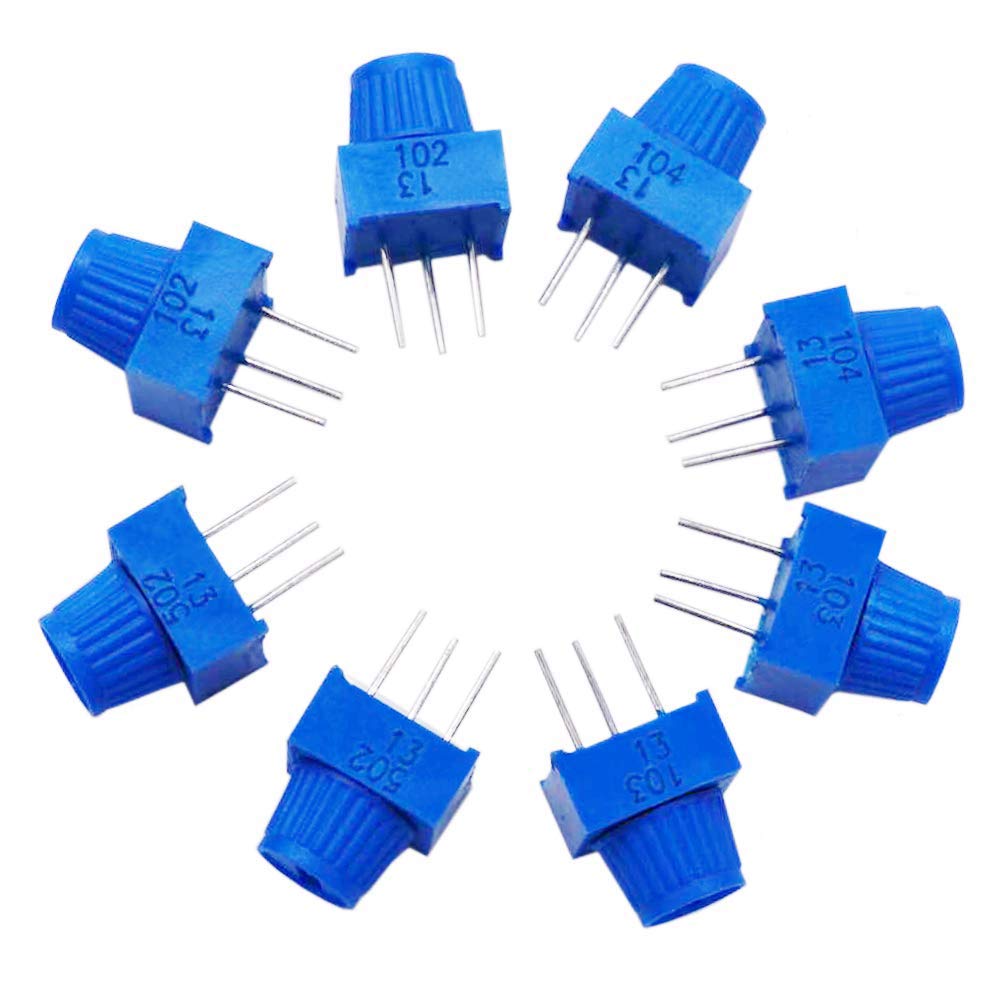 TWTADE / 8pcs 3386p potentiometer 1K 5K 10K 100K Ohm Each 2pcs
