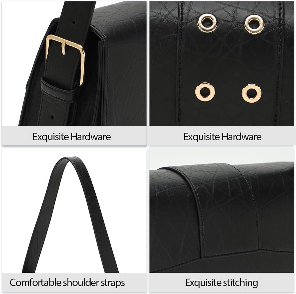 BESMART Waterproof PU Shoulder Bag Evening Bags for Ladies, Hobo Bag for Work/Shopping/Daily Use/Workout-Brown - Image 8