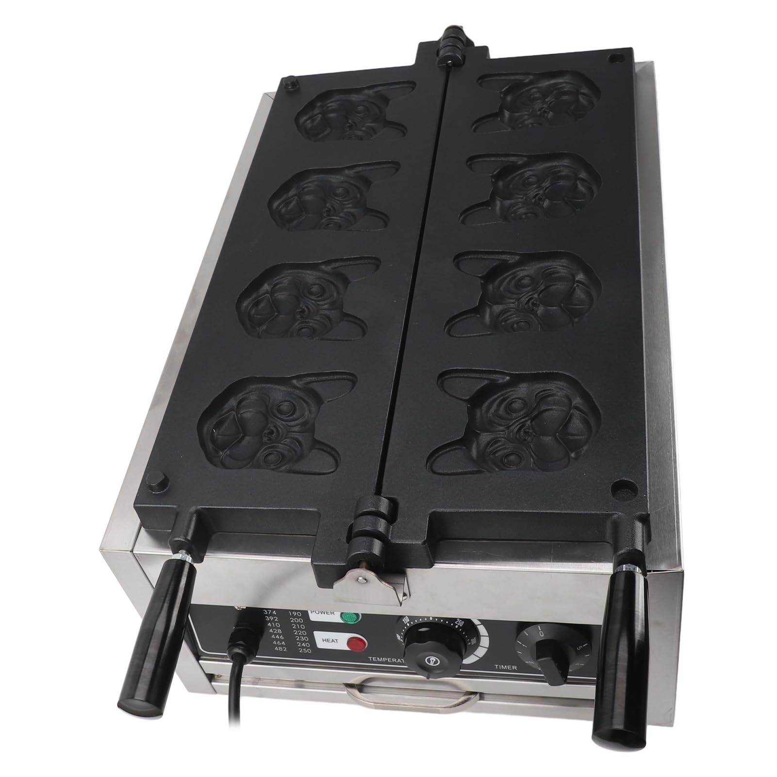 Elektryczna Gofrownica, Dwustronna, Odwracana, Komercyjna Gofrownica z Uchwytami do Restauracji (Wtyczka UE 220 V)