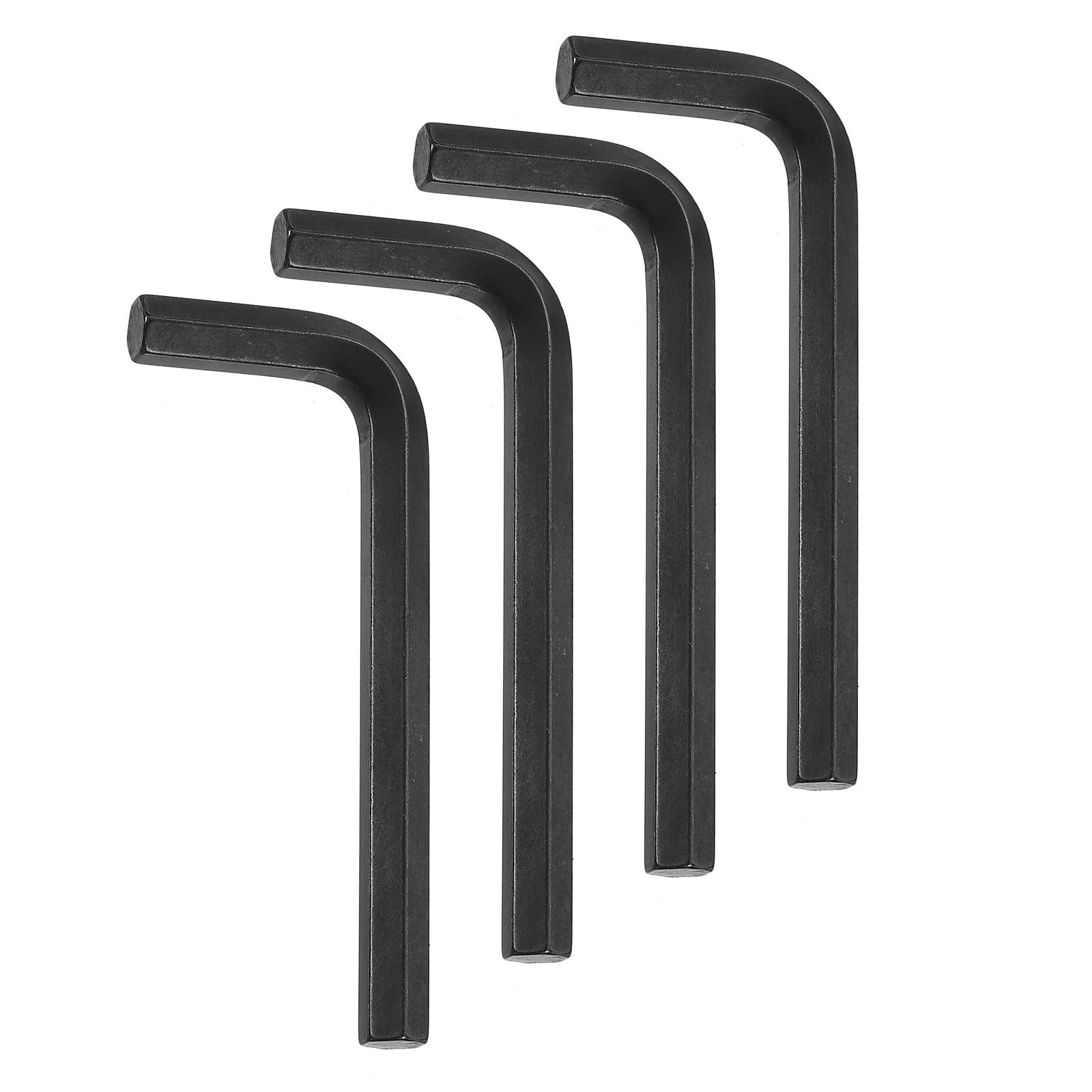 sourcing map 4pcs Hex Key Wrench 3/8" 45# Steel L-Shape Hexagon SAE Wrenches Repairing Tool for Home DIY Bike Motorcycle Repair, Black
