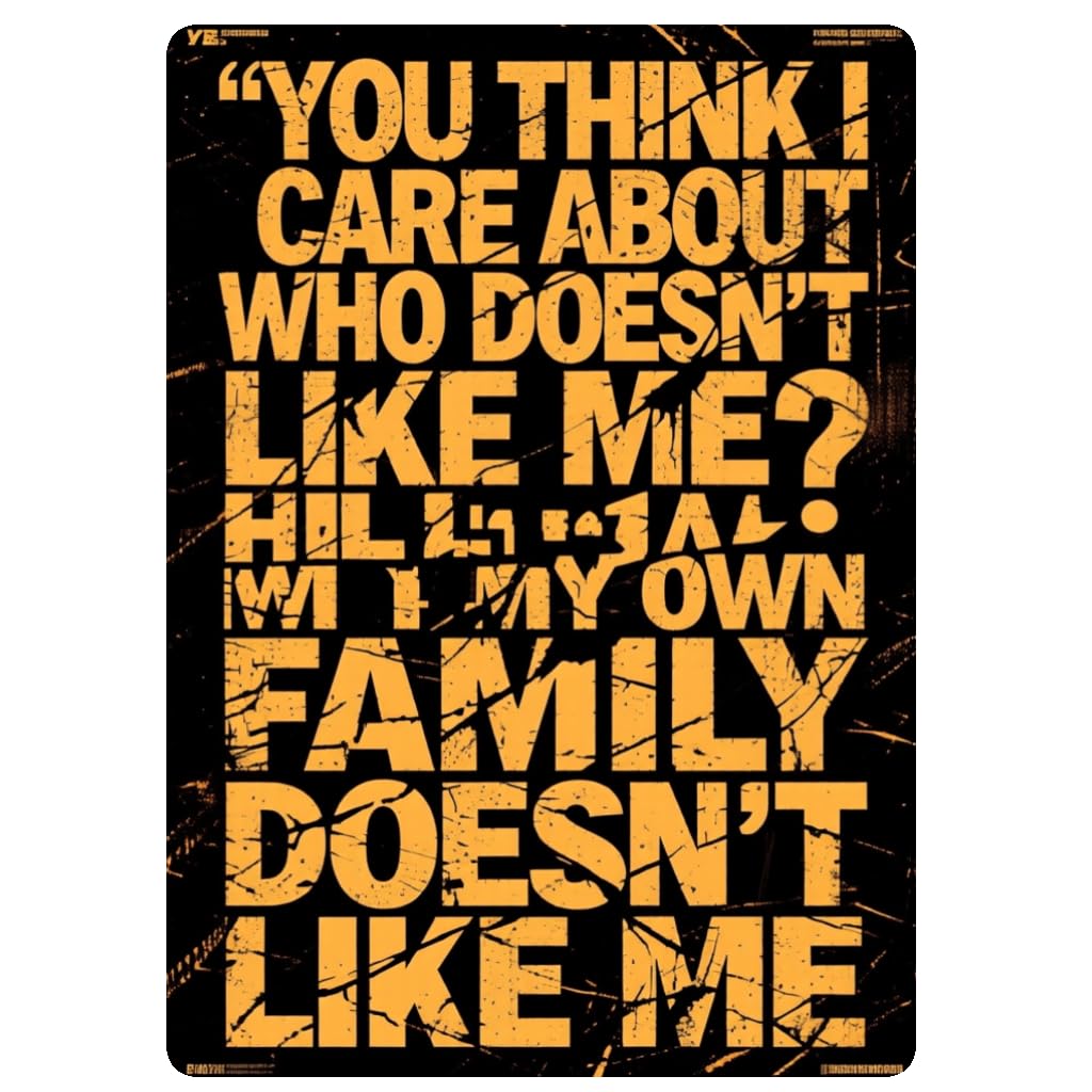Do You Think I Care Who Likes Me Tin Sign, 8x12 Inch