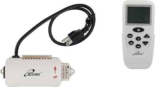 iLIVING ILG8SFRC - Kit de control remoto inteligente con termostato programable, humidistato, controlador de velocidad de estado sólido,
