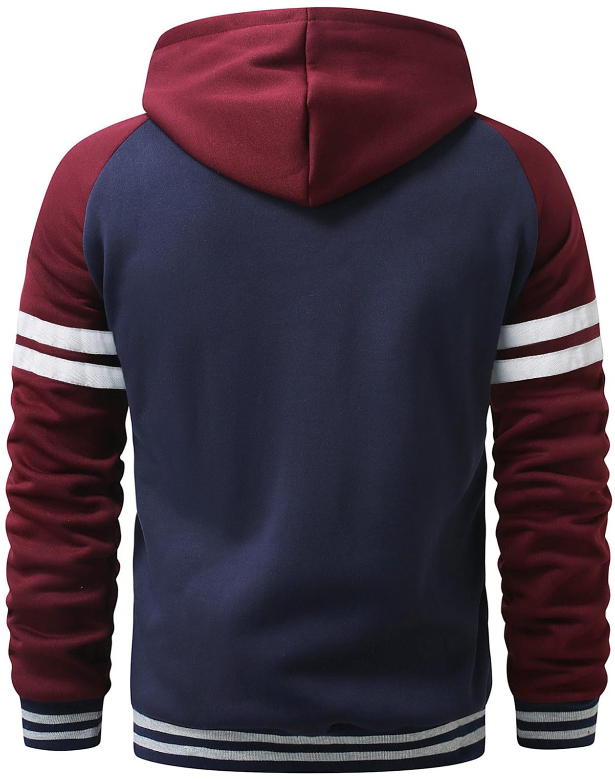 Sweat à Capuche Homme Sweats Manches Longues Pull Homme Couleur Unie Veste Saision avec Poches Kangourou Automne Hiver