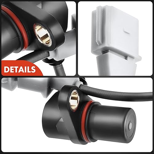 Miniatura 7 de A-Premium Sensor de posición del cigüeñal del motor compatible con Audi A3 2006-2008, A4 2005-2009, TT Quattro y Volkswagen Beetle 2001-2005, Passat