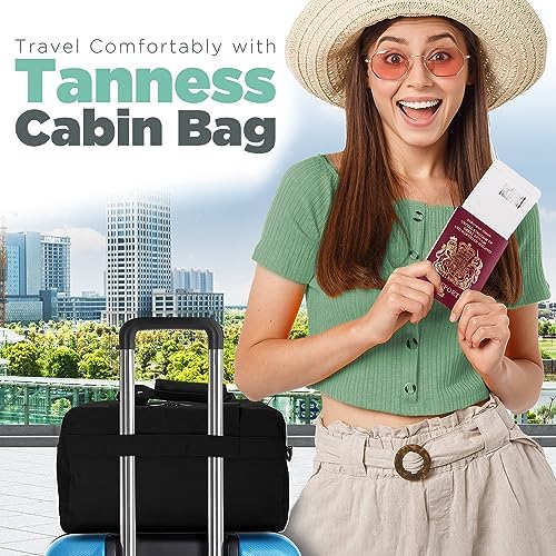 TANNESS Ryanair Cabin Bags 40x20x25 with Adjustable Shoulder Strap | Cabin Bag, Travel Bag, Under Seat Cabin Bag, Hand Luggage Bag, Carry on Bag | Ryanair Cabin Bags, Holdall Bag, 40x20x25 Cabin Bag