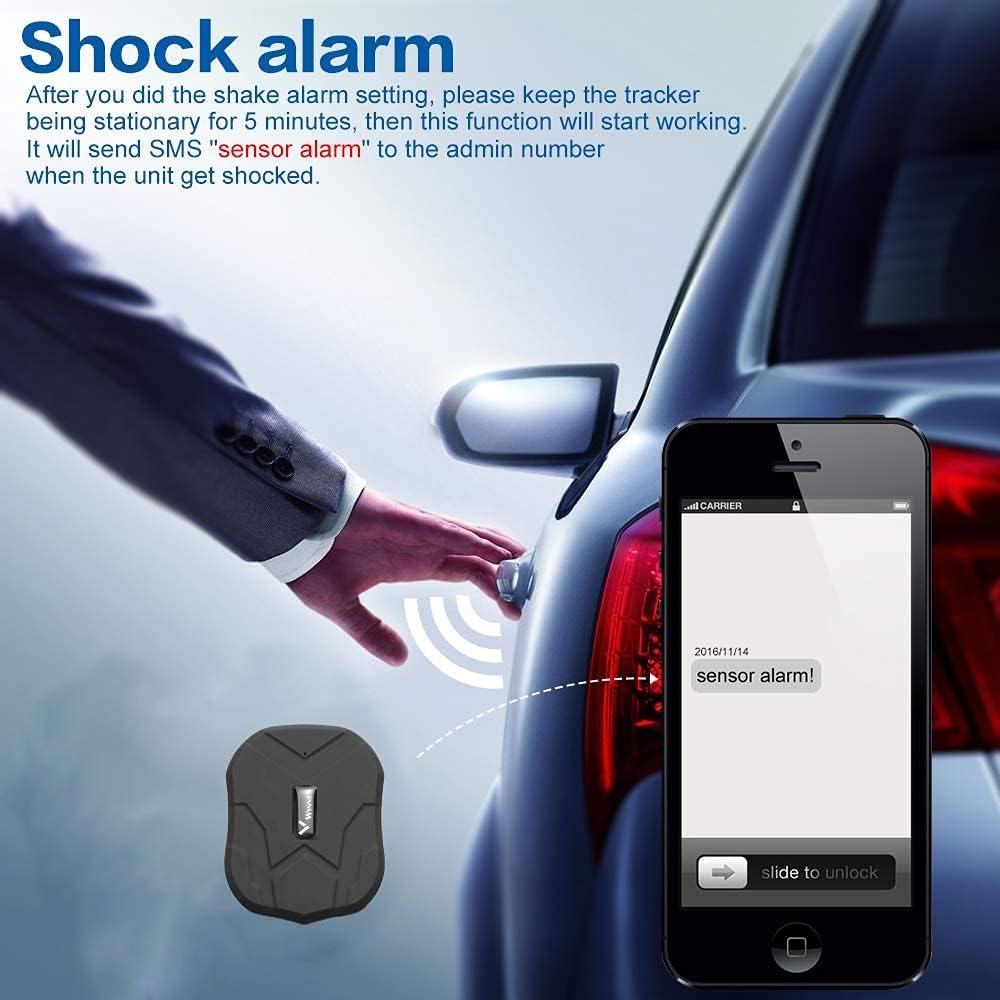 Winnes GPS Tracker Voor Auto, GPS-locator Voor Auto Real-time GPS-tracker Auto Voertuig Volgen 150 Dagen Stand By Met Sterke Magneet Tk905b